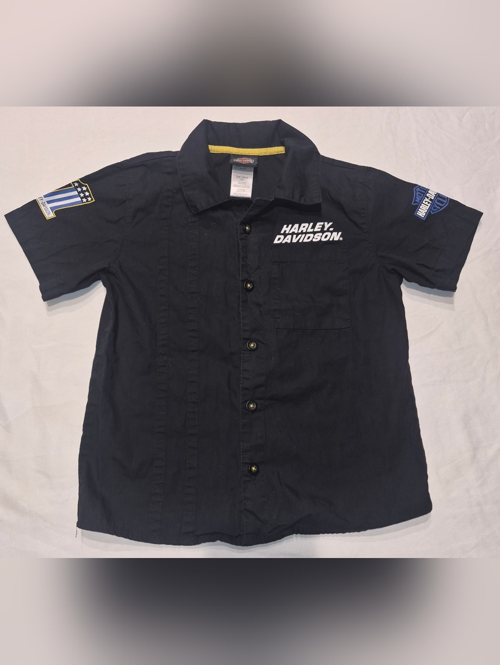 Harley Davidson Button Up Shirt Size 4/5 - Picture 6 of 6